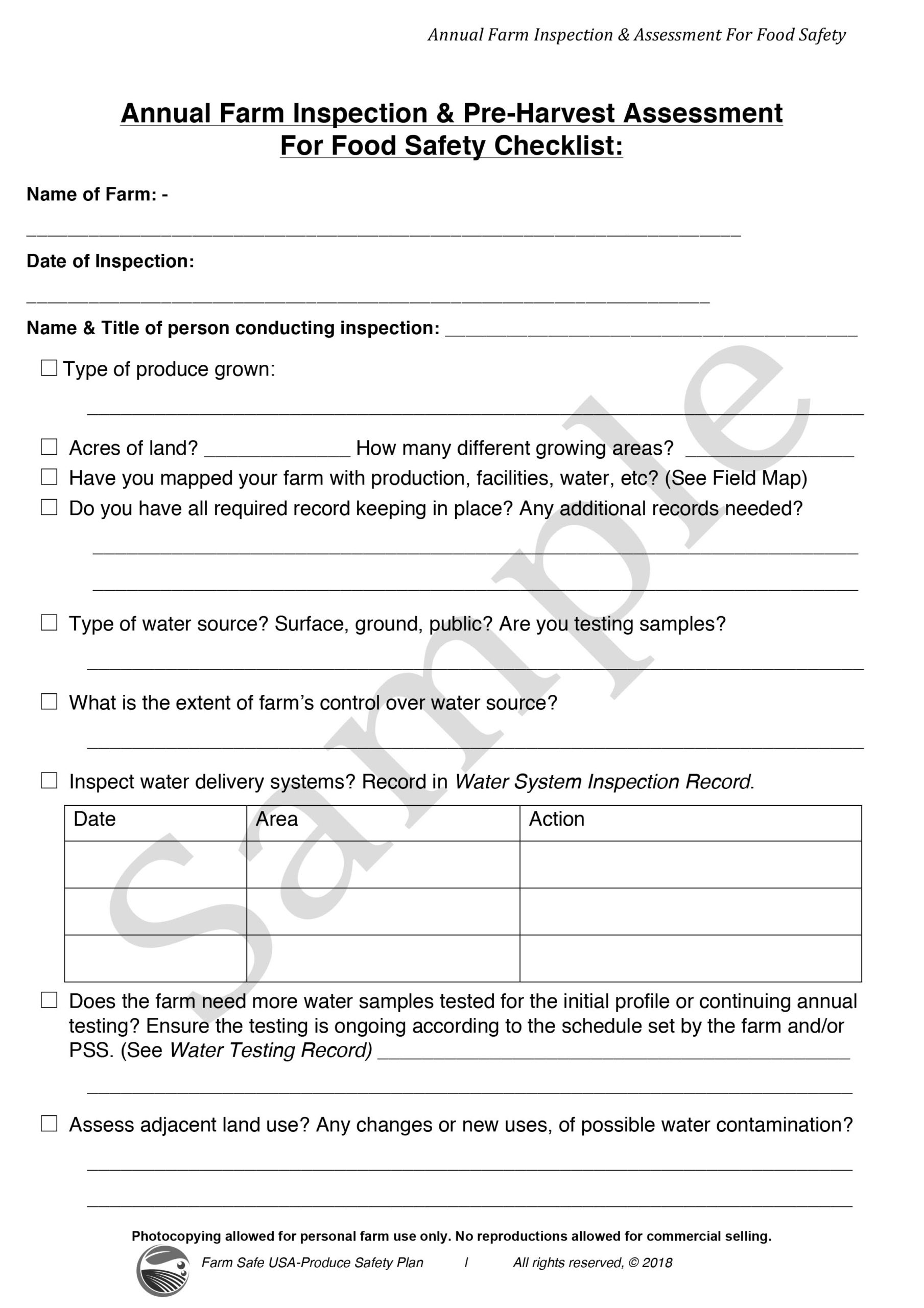 5 Tips on How to Use The Produce Safety Plan – Farm Safe USA